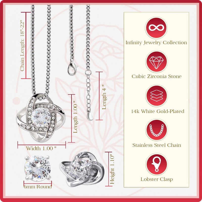 Larvincy To My Daughter Necklace From Dad With Heartfelt Message & Elegant Box, Gifts For Daughter From Father, Beautiful Jewelry Gift From Love Daddy On Graduation, Birthday, Wedding, Christmas - Image 4